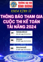 THÔNG BÁO ĐĂNG KÝ THAM GIA CUỘC THI KẾ TOÁN TÀI NĂNG NĂM 2024