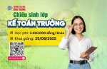 THÔNG BÁO CHIÊU SINH LỚP KẾ TOÁN TRƯỞNG KHÓA MỚI