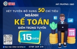 XÉT TUYỂN BỔ SUNG 50 CHỈ TIÊU NGÀNH KẾ TOÁN