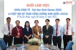 KHOA KINH TẾ MỞ RỘNG HỢP TÁC ĐÀO TẠO QUỐC TẾ VỚI ACCA