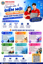 CHUYÊN MÔN & ĐIỂM MỚI CHƯƠNG TRÌNH ĐÀO TẠO NĂM 2026 NGÀNH QUẢN TRỊ KINH DOANH - ĐÀO TẠO CHUYÊN SÂU, BẮT NHỊP THỊ TRƯỜNG