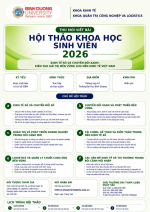 CHÍNH THỨC PHÁT ĐỘNG HỘI THẢO KHOA HỌC SINH VIÊN KHOA KINH TẾ, KHOA QUẢN TRỊ CÔNG NGHIỆP VÀ LOGISTICS NĂM 2026