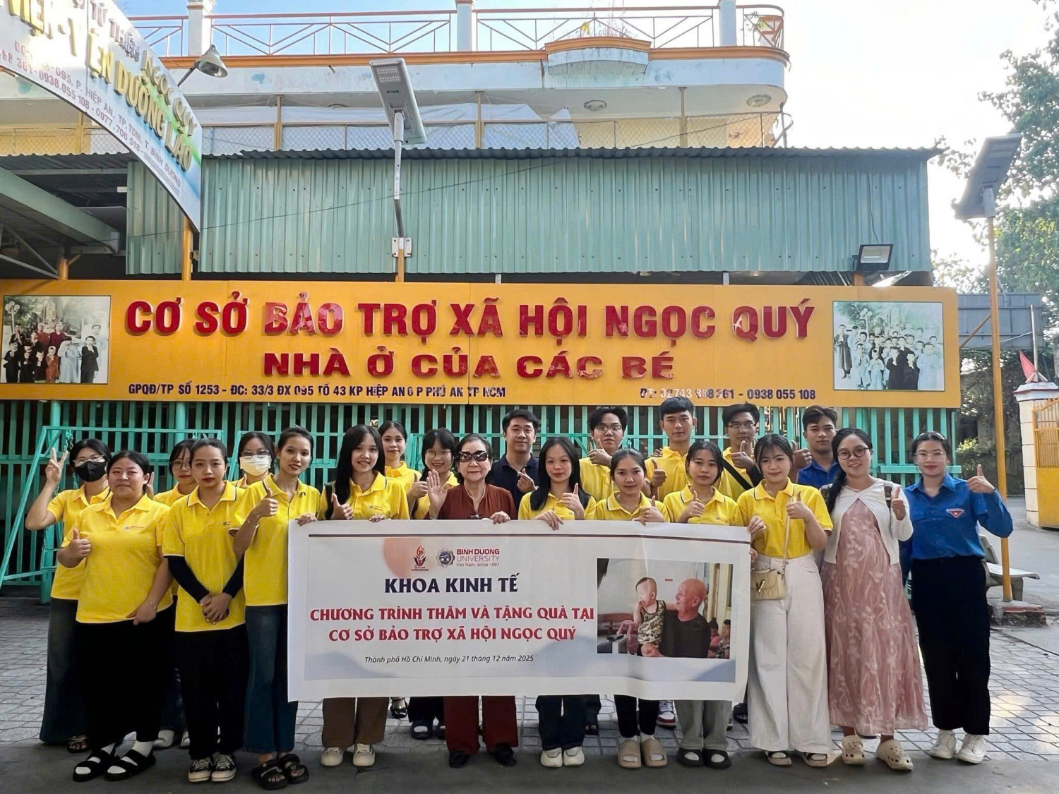 HÀNH TRÌNH LAN TỎA YÊU THƯƠNG – LIÊN CHI ĐOÀN TÀI CHÍNH – NGÂN HÀNG ĐẾN VỚI CƠ SỞ BẢO TRỢ XÃ HỘI NGỌC QUÝ