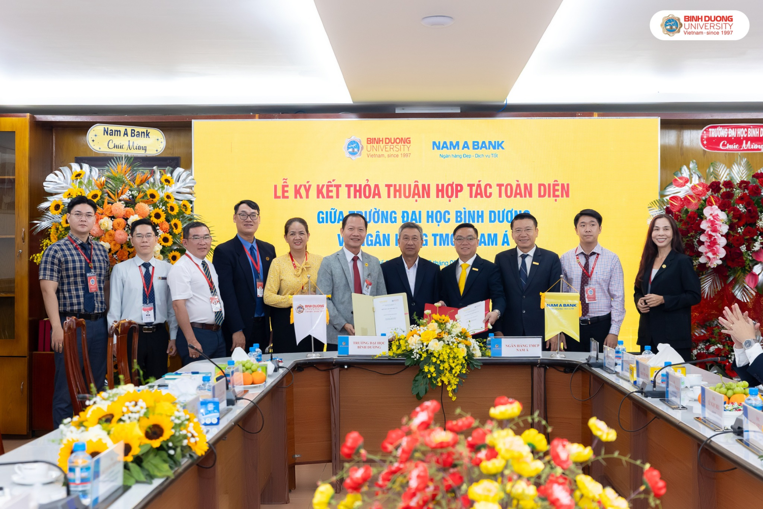 TRƯỜNG ĐẠI HỌC BÌNH DƯƠNG KÝ KẾT HỢP TÁC CHIẾN LƯỢC CÙNG NAM A BANK