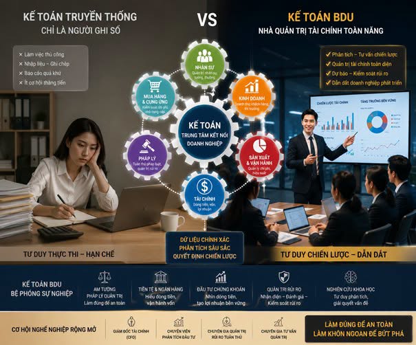 KẾ TOÁN KHÔNG CHỈ LÀ NGƯỜI GIỮ SỔ — MÀ LÀ NGƯỜI HIỂU DOANH NGHIỆP NHẤT!