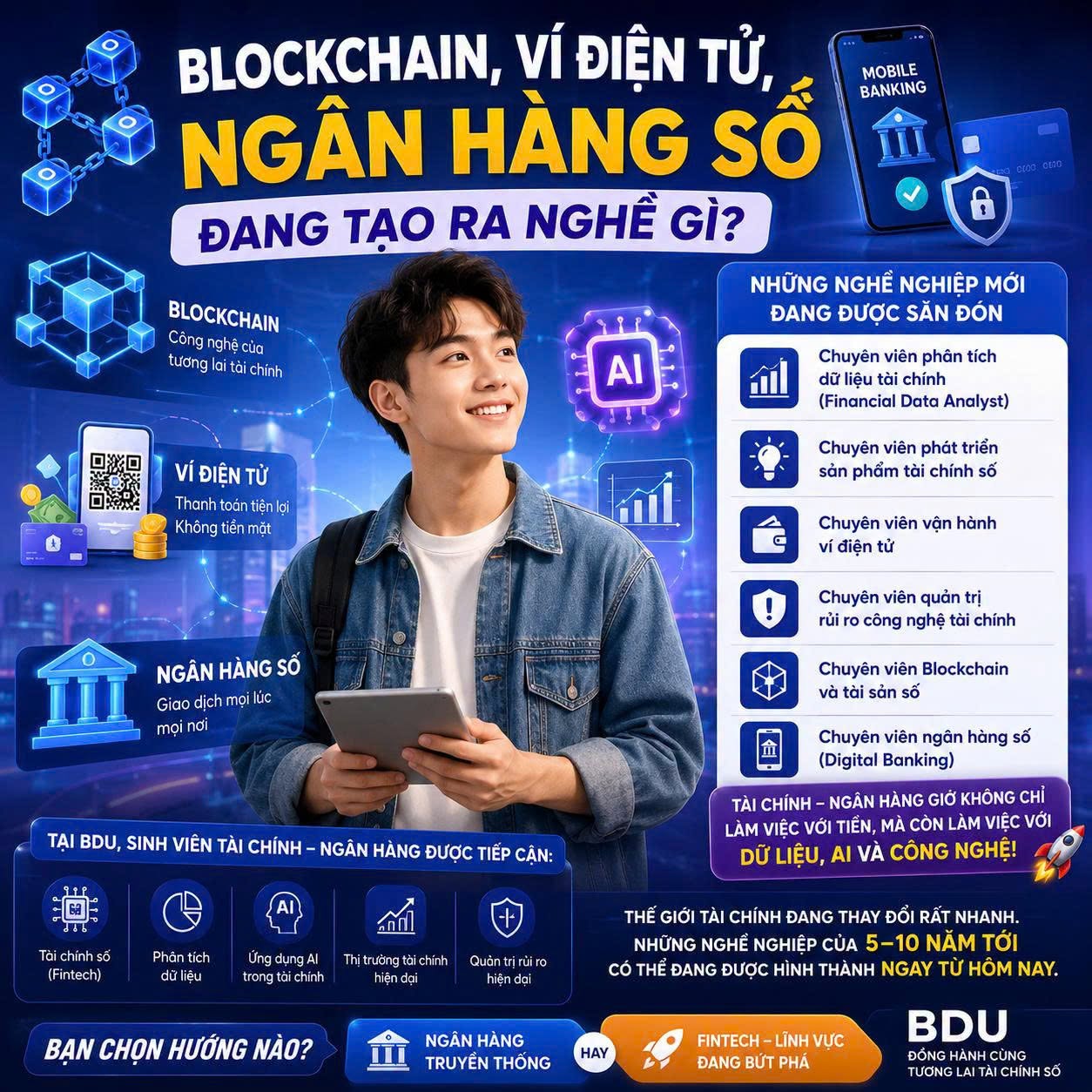 BLOCKCHAIN, VÍ ĐIỆN TỬ, NGÂN HÀNG SỐ ĐANG TẠO RA NHỮNG NGHỀ GÌ?
