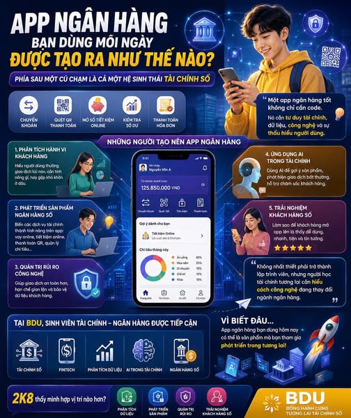 APP NGÂN HÀNG BẠN DÙNG MỖI NGÀY ĐƯỢC TẠO RA NHƯ THẾ NÀO?